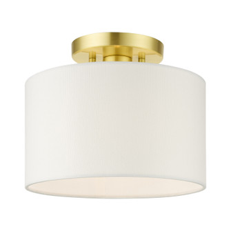 Meridian One Light Semi Flush Mount in Satin Brass (107|41095-12)