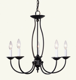 Home Basics Five Light Chandelier in Bronze (107|4155-07)