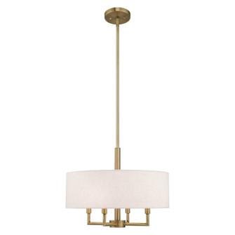 Monroe Four Light Pendant in Antique Brass (107|42604-01)