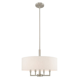 Meridian Four Light Pendant in Brushed Nickel (107|42604-91)