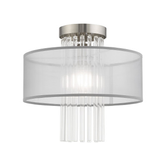 Alexis One Light Ceiling Mount in Brushed Nickel (107|42802-91)