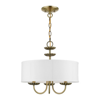 Brookdale Three Light Pendant in Antique Brass (107|42983-01)