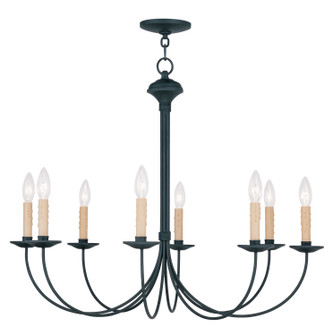 Heritage Eight Light Chandelier in Black (107|4457-04)