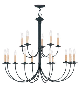 Heritage 15 Light Chandelier in Black (107|4460-04)