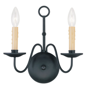 Heritage Two Light Wall Sconce in Black (107|4492-04)