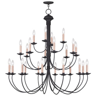 Heritage 24 Light Chandelier in Black (107|4537-04)