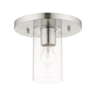 Zurich One Light Flush Mount in Brushed Nickel (107|45471-91)