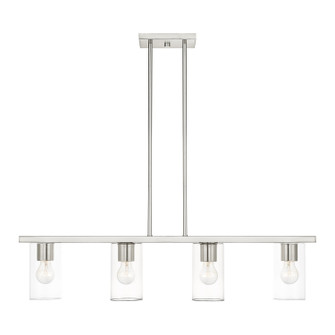 Zurich Four Light Chandelier in Brushed Nickel (107|45474-91)