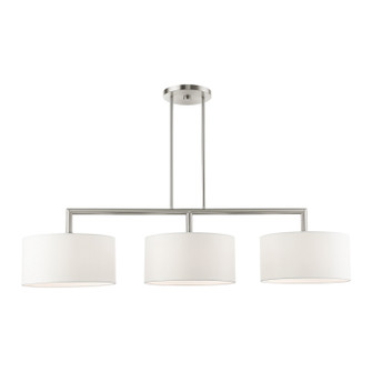 Meridian Three Light Linear Chandelier in Brushed Nickel (107|45493-91)