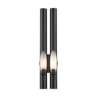 Acra Two Light Wall Sconce in Shiny Black (107|45912-68)