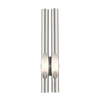 Acra Two Light Wall Sconce in Brushed Nickel (107|45912-91)