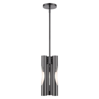 Acra Three Light Chandelier in Black Chrome (107|45913-46)