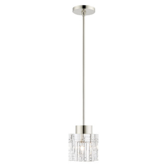 Rotterdam One Light Pendant in Polished Nickel (107|46181-35)