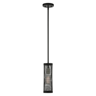 Industro One Light Pendant in Black w/ Brushed Nickels (107|46211-04)