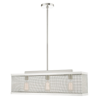 Industro Three Light Chandelier in Brushed Nickel (107|46213-91)