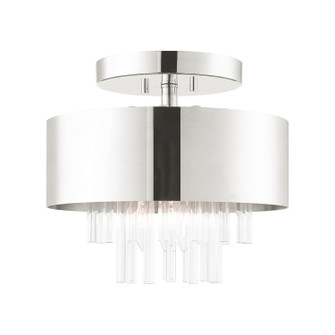 Orenburg Three Light Semi Flush Mount in Polished Nickel (107|48872-35)