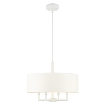 Meridian Four Light Chandelier in White (107|49374-03)