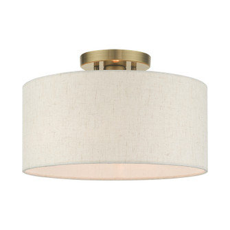 Blossom One Light Semi Flush Mount in Antique Brass (107|49809-01)