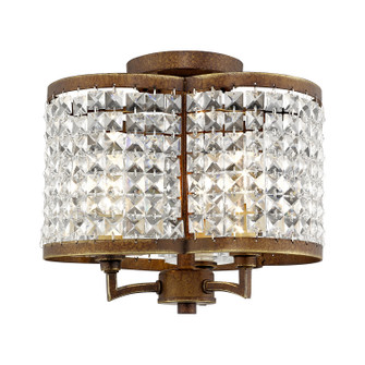 Grammercy Three Light Ceiling Mount in Hand Applied Palacial Bronze (107|50573-64)