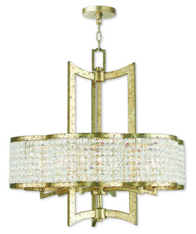 Grammercy Six Light Chandelier in Hand Applied Winter Gold (107|50576-28)