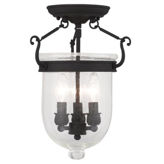 Jefferson Three Light Ceiling Mount in Black (107|5081-04)