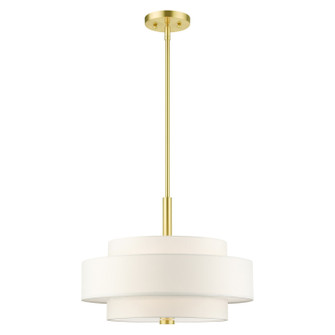 Meridian Four Light Chandelier in Satin Brass (107|50874-12)