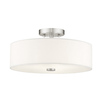 Meridian Three Light Ceiling Mount in Brushed Nickel (107|51054-91)