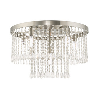 Elizabeth Six Light Ceiling Mount in Brushed Nickel (107|51070-91)