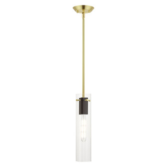 Beckett One Light Pendant in Satin Brass & Bronze (107|51160-12)