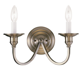 Cranford Two Light Wall Sconce in Antique Brass (107|5142-01)