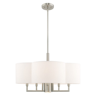 Chelsea Six Light Chandelier in Brushed Nickel (107|51925-91)