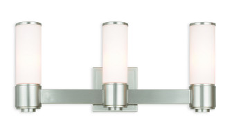 Weston Three Light Wall Sconce/ Bath Light in Brushed Nickel (107|52123-91)