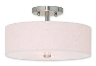 Meridian Two Light Ceiling Mount in Brushed Nickel (107|52134-91)