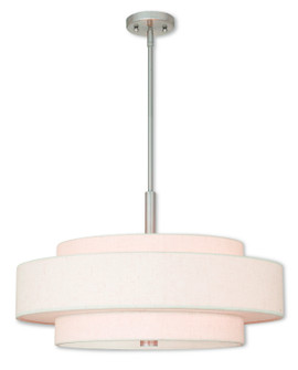 Meridian Five Light Pendant in Brushed Nickel (107|52138-91)