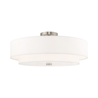 Meridian Five Light Ceiling Mount in Brushed Nickel (107|52140-91)