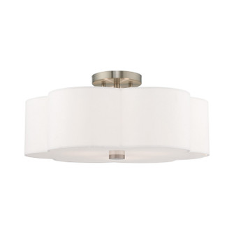 Chelsea Three Light Ceiling Mount in Brushed Nickel (107|52154-91)