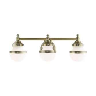 Oldwick Three Light Vanity in Antique Brass (107|5713-01)