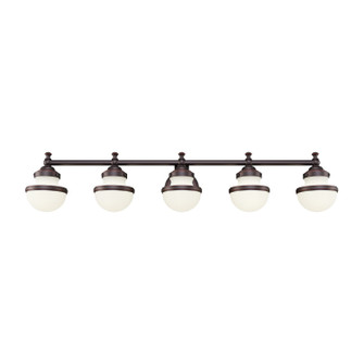 Oldwick Five Light Bath Vanity in Hand Applied Olde Bronze (107|5715-67)