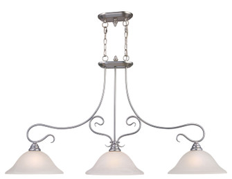 Coronado Three Light Island Pendant in Brushed Nickel (107|6108-91)