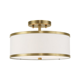 Park Ridge Two Light Ceiling Mount in Antique Brass (107|62627-01)