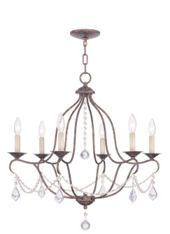 Chesterfield Six Light Chandelier in Hand Applied Venetian Golden Bronze (107|6426-71)