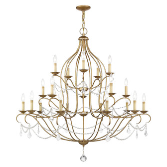 Chesterfield 12 Light Chandelier in Hand Applied Antique Gold Leaf (107|6439-48)