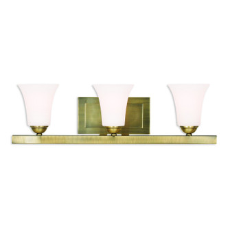 Ridgedale Three Light Bath Vanity in Antique Brass (107|6493-01)