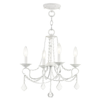 Pennington Four Light Mini Chandelier/Ceiling Mount in Antique White (107|6514-60)