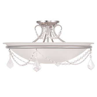 Chesterfield Three Light Ceiling Mount in Brushed Nickel (107|6525-91)