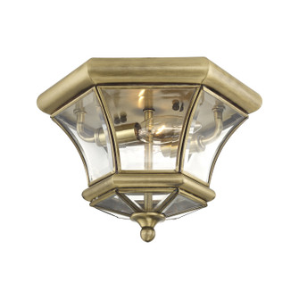 Monterey Two Light Outdoor Ceiling Mount in Antique Brass (107|7052-01)