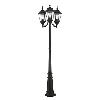 Hamilton Three Light Post-Top Lanterm in Textured Black (107|75478-14)