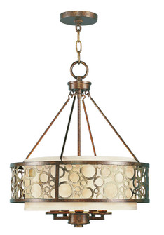 Avalon Five Light Chandelier in Hand Applied Palacial Bronze w/ Gildeds (107|8675-64)
