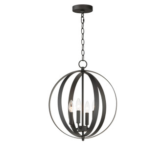 Provident Four Light Chandelier in Black (16|10031BK)