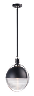 Axiom LED Pendant in Black / Satin Nickel (16|10080CLBKSN)